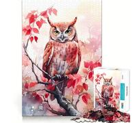 Puzzle de 1000 pièces Île enchantée du Hibou pour Adolescents, Jeu de réflexion, Jouet à Partager, découpe Nette, (50x75cm)
