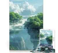 Puzzle de 1000 pièces Île Volante Mystique pour Adolescents Un pour développer sa mémoire, se détendre et s’Amuser (38x26cm)
