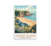 Puzzle de 1000 pièces, Îles Anglo-Normandes, Puzzle Classique de la Manche, Puzzle Stimulant et Difficile pour Enfants, Adultes et Adolescents, 38 x 26 cm