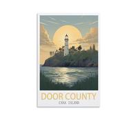 Puzzle de 1000 pièces - Îles Cana du comté de Door - Jeu Stimulant, Puzzle Impossible, décoration familiale - 38 x 52 cm