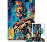 Puzzle de 1000 pièces illustrant Un Guerrier Romain, idéal pour Les Adolescents Jeu de réflexion et de détente, Design élégant, à Assembler Cadeau de qualité supérieure (38x26cm)