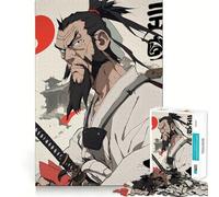 Puzzle de 1000 pièces illustrant Un Guerrier samouraï pour Adultes Jeu de réflexion Intelligent et Amusant Découpe précise Illustration (38x52cm)