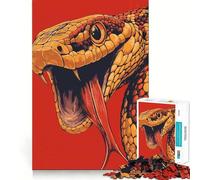 Puzzle de 1000 pièces illustrant Un Serpent sonnettes, idéal pour Les Adolescents Un Jeu de réflexion Relaxant, Un Cadeau raffiné et soigné (50x75cm)