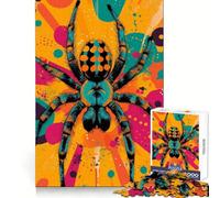 Puzzle de 1000 pièces Illustration d'araignée vibrante pour Adolescents, thème stratégique, sérénité et évasion, idéal pour Un Noël réfléchi (38x52cm)