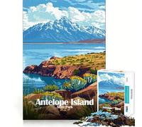 Puzzle de 1000 pièces Illustration du Parc d'État d'Antelope Island Découpe Parfaite Activité ludique et Intelligente Moment de détente et de Plaisir Anniversaire Jeu Artistique (38x26cm)