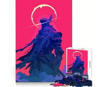 Puzzle de 1000 pièces Illustration Minimaliste de Chevalier Guerrier Fantastique et de Science-Fiction Bords Nets Activité intellectuelle stimulante et Amusante Cadeau de Noël Artistique (50x75cm)
