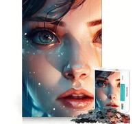 Puzzle de 1000 pièces illustré de Visages d'anime,Jeu de réflexion Stimulant,sans pièces détachées,défi cérébral interactif pour la Maison (50x75cm)