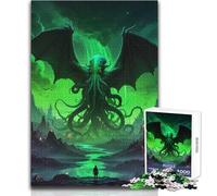 Puzzle de 1000 pièces inspiré du Mythe de Cthulhu, idéal pour Les Adolescents Jeu éducatif et Stimulant, Cadeau Original et mémorable Dimensions:38x52cm