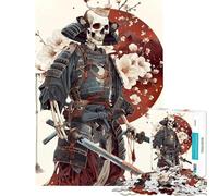 Puzzle de 1000 pièces Japon Ronin orné de Sakura Jeu éducatif Difficile et Stimulant adapté aux Personnes de 14 Ans et Plus (38x52cm)