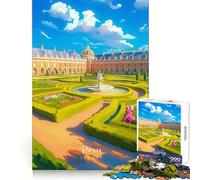 Puzzle de 1000 pièces Jardins de Versailles pour Adultes Un Exercice Mental Relaxant et apaisant, idéal comme Cadeau de Noël (38x26cm)