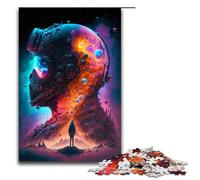 Puzzle de 1000 pièces Je suis Le Cosmos Puzzle en Bois pour Adultes Jeu éducatif 75 x 50 cm