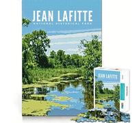 Puzzle de 1000 pièces Jean Lafitte Parc National Historique,Jouet d'articulation précis et pour Faire Travailler Les méninges,idéal pour Un Moment de détente et de Paix,pièce Artistique de Noël