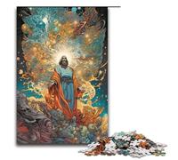Puzzle de 1000 pièces Jeu éducatif Jésus Christ Puzzle en Bois pour Adultes Idéal pour des soirées Jeux en Famille 75 x 50 cm