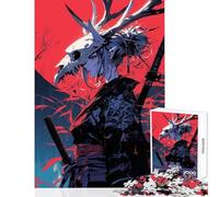 Puzzle de 1000 pièces Jeu éducatif sur Le thème des samouraïs Cadeau d'anniversaire avec Poster et fiche de Questions-réponses Assortis Dimensions 38x52cm