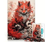 Puzzle de 1000 pièces Jeune Renard Roux Jeu cognitif Amusant,Structure à emboîter précise,activité de Partage et de complicité pour Les Proches (50x75cm)