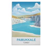 Puzzle de 1000 pièces, Jeux éducatifs, Pamukkale Turquie，des Vacances pour Adolescents，Cadeau de Noël，52x38cM，Paper Puzzle,AA-1108