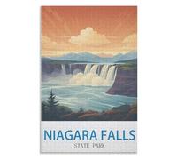 Puzzle de 1000 pièces, Jeux éducatifs, Parc d'État des Chutes du Niagara，des Vacances pour Adolescents，Cadeau de Noël，52x38cM，Paper Puzzle,AA-658