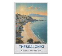 Puzzle de 1000 pièces, Jeux éducatifs, Thessalonique Macédoine Centrale，des Vacances pour Adolescents，Cadeau de Noël，38x26CM，Paper Puzzle,AA-1418