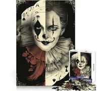 Puzzle de 1000 pièces Joker à Deux Visages pour Adultes, Exercice Mental Relaxant, Cadeau de Noël idéal (38x52cm)