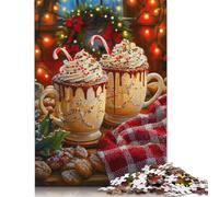 Puzzle de 1000 pièces « Joyeux Noël » pour Adultes, difficulté : Jeux relaxants, Jouet, Cadeau d'halloween (38 x 26 cm)