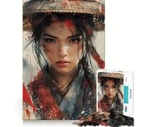 Puzzle de 1000 pièces Katana Asiatique Traditionnel, Assemblage Parfait, Art, Jeu Stimulant pour Le Cerveau, Temps de Repos, décoration Murale de Noël (38x26cm)