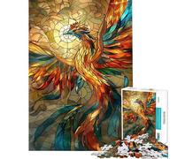 Puzzle de 1000 pièces Kintsugi Oiseau Phénix Jeu de détente Motif à Assembler Cadeau Unique pour Un Anniversaire ou Noël (Dimensions 38x26cm)