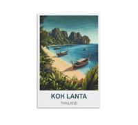 Puzzle de 1000 pièces Koh Lanta Thaïlande, Jeu de décompression pour Adultes, Jouets pour Enfants et étudiants, Cadeau de Noël ou d'anniversaire, 38 x 26 cm