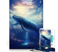 Puzzle de 1000 pièces La Baleine du Vide pour Adolescents Un Jeu Amusant et Stimulant,des pièces Parfaitement emboîtables sans espaces,Une activité idéale pour Une soirée en Famille (50x75cm)