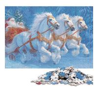 Puzzle de 1000 pièces « La chevauchée hivernale du Père Noël » pour Adultes et Adolescents, idéal pour des soirées Jeux en Famille. 1000 pièces (75 x 50 cm).