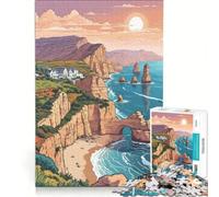 Puzzle de 1000 pièces La Côte des Douze Apôtres Jouet éducatif Stimulant à compléter Cadeau d'anniversaire ou de Noël Unique 38x52cm