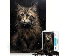 Puzzle de 1000 pièces La Fable du Chat des forêts norvégiennes pour Adolescents, Jeu de logique et de détente, découpe précise, Cadeau précieux (50x75cm)