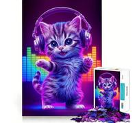 Puzzle de 1000 pièces La fièvre des Chats du Samedi pour Adolescents, Jeu de logique, Jeu de Groupe, découpe de précision, Cadeau attentionné (38x52cm)