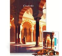 Puzzle de 1000 pièces La Grande Mosquée de Cordoue Découpe précise Jeu Intelligent et Relaxant Décoration de Noël (50x75cm)