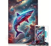 Puzzle de 1000 pièces La Grande Nébuleuse du Requin pour Adultes, Jeu de logique mentale, Divertissement paisible, découpe Ferme, Cadeau précieux 38x26cm