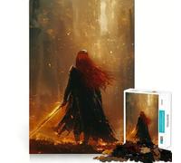 Puzzle de 1000 pièces La Guerrière Fougueuse pour Adolescents, Jeu de réflexion, Jeu de Groupe, découpe de précision, Cadeau de Festival 50x75cm