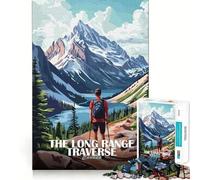 Puzzle de 1000 pièces La Longue traversée du Canada Affiche aux Bords Fins Jeu de réflexion et de détente Cadeau Artistique de Noël (50x75cm)