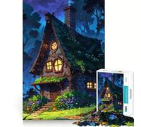 Puzzle de 1000 pièces La Maison de la Sorcière pour Adultes, idéal pour stimuler la mémoire et Passer Un Moment agréable À Assembler Selon Le modèle Liste de souhaits du Père Noël 38x26cm