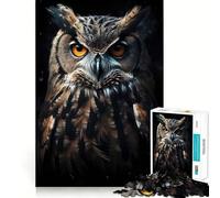 Puzzle de 1000 pièces La Nuit des Hiboux pour Adultes, Jeu Intelligent et Amusant à Assembler Ensemble, Cadeau de Saison (50x75cm)