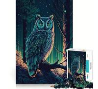 Puzzle de 1000 pièces La Nuit des Hiboux pour Adultes, Jeu Intelligent et Amusant à Assembler Ensemble, Cadeau de Saison (50x75cm)