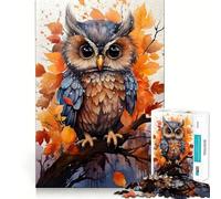 Puzzle de 1000 pièces La Nuit des Hiboux pour Adultes, Jeu Intelligent et Amusant à Assembler Ensemble, Cadeau de Saison (38x52cm)