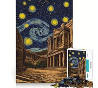 Puzzle de 1000 pièces La Nuit étoilée de Petra Jordan, idéal pour Les Adolescents, pour développer Leurs capacités cognitives et Passer Un agréable Moment Un Cadeau attentionné et précis 38x52cm