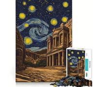 Puzzle de 1000 pièces La Nuit étoilée de Petra Jordan pour Adolescents Jeu Intelligent pour Partager des Moments de complicité Découpe précise Collection d'œuvres d'art 50x75cm