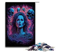 Puzzle de 1000 pièces La Peur de l'inconnu Idée Cadeau pour Adultes et Adolescents à partir de 14 Ans 75x50cm avec Le Père Noël À Ajouter à Votre liste de Noël