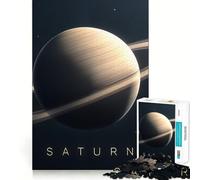 Puzzle de 1000 pièces La planète Saturne dans l'espace pour Adolescents améliore la mémoire, détend l'esprit, Cadeau créatif et Original (38x52cm)
