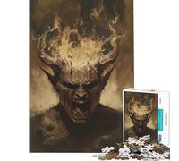 Puzzle de 1000 pièces « La Rage Infernale Incarnée » Jeu Familial Stimulant l'intelligence et la mémoire (38x26cm)