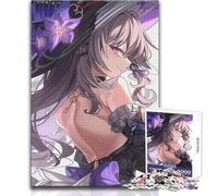 Puzzle de 1000 pièces La sorcière aux Cheveux Violets:Un Jeu d'apprentissage pour développer sa dextérité et Offrir Un pour des Moments de Joie Dimensions:38x52cm