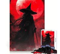 Puzzle de 1000 pièces La sorcière sous la Lune Rouge pour Adolescents Un Jeu de logique et de détente, Un Assemblage précis et Un Cadeau de Noël idéal (50x75cm)