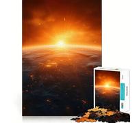 Puzzle de 1000 pièces La Terre Vue de l'espace pour Adolescents, Jeu intellectuel, détente mentale, découpe de qualité, Cadeau de Noël (50x75cm)