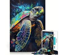 Puzzle de 1000 pièces La Tortue Patiente pour Adultes, Jeu de réflexion, Divertissement d'intérieur, Bords précis, Objet de Collection 38x52cm