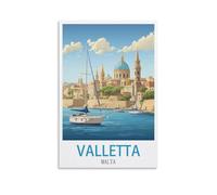 Puzzle de 1000 pièces, La Valette, Malte, Épagneul, Casse-tête idéal pour Un Cadeau d'anniversaire, Une décoration Murale, 52 x 38 cm